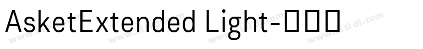 AsketExtended Light字体转换